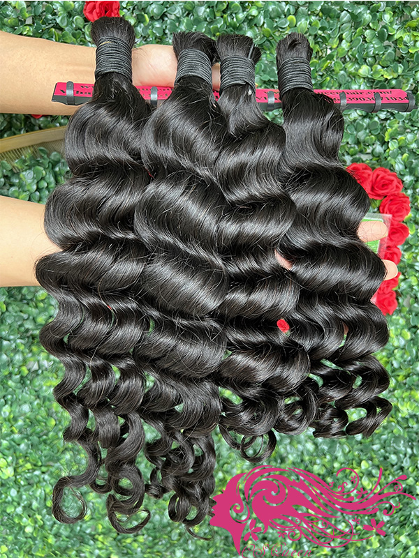 Csqueen Raw hair Rare Wave Bulk Hair No Weft Human Hair